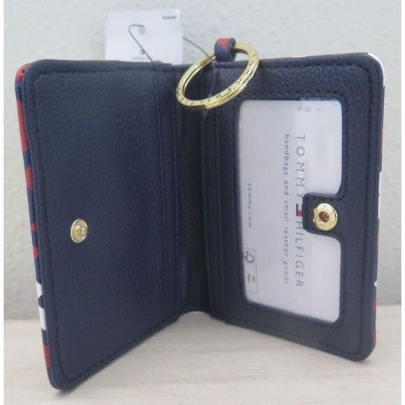 Tommy Hilfiger 69J5888 Multi Signature Logo ID/Credit Card Holder w/Keyring $68+ - Picture 5 of 5